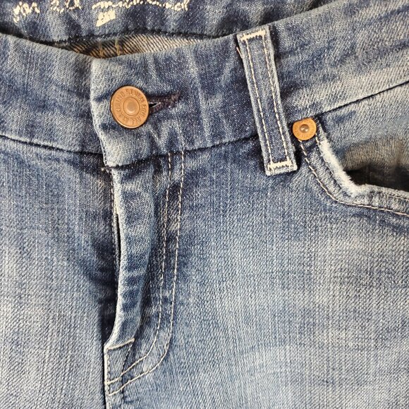 7 Jeans 7 For All Mankind Womens Blue Wash A Pocket Boot Cut Jeans Sz 27 - Picture 6 of 16